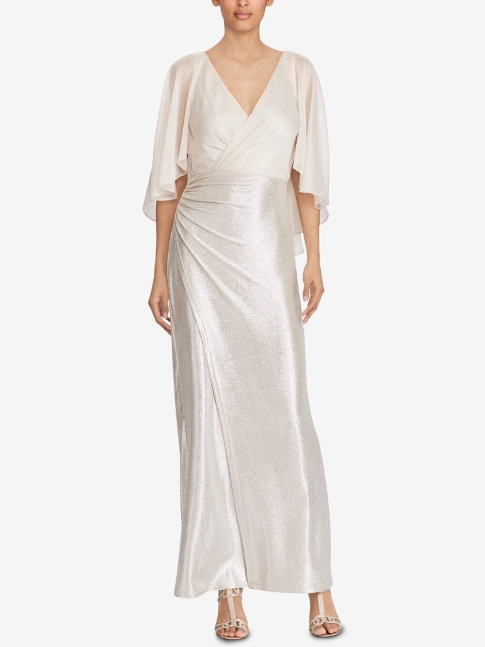 LAUREN RALPH LAUREN Womens Georgette Gown